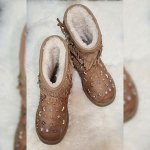 Women's UGG x Jimmy Choo Short Camel Snow Boots